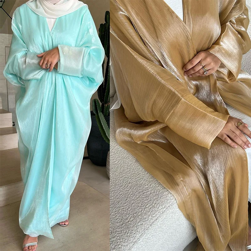 

Абая для женщин Дубай Платье Кардиган Халат Джалабия Открытая Абая Марокко Кафтан Рамадан Ид Мусульманский Ислам Vestidos Скромные платья