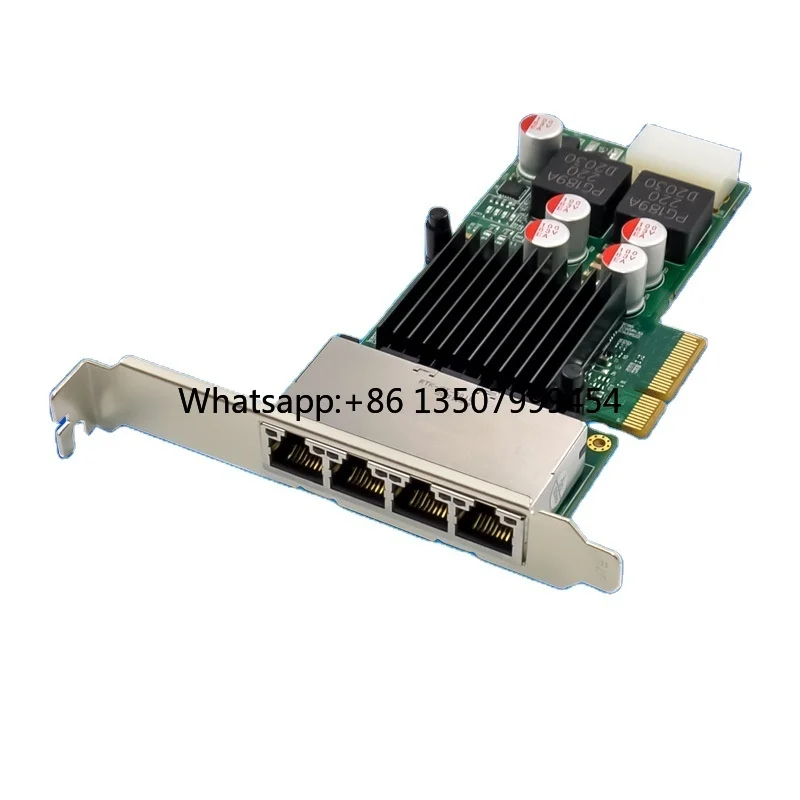 

PCIe X4 I350AM4 Four-port/PoE+ Industrial Camera Vision Acquisition Card Ethernet 10/100/1000Mbps in Stock