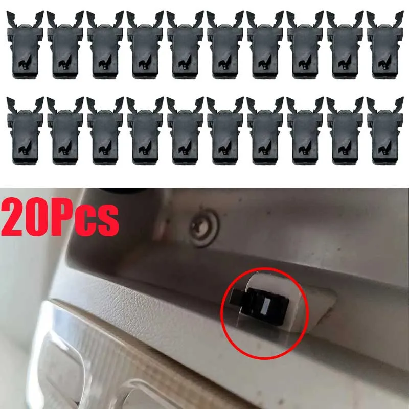 20Pcs Car Sunglasses Holder Catch Latch Storage Box Lid Switch Overhead Console Roof Clip Console Latch Switch plastic PR-001
