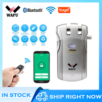 Wafu 019 Smart Lock Wireless WIFI Bluetooth Control Support Tuya APP Electronic Keyless Door Invisible Lock 433MHz