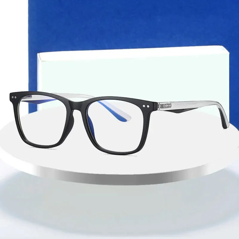 

New Arrival Anti-Blue Eyeglasses Men and Women Style with Spring Hinges Full Rim Plastic Frame Glasses Optical Spectacles