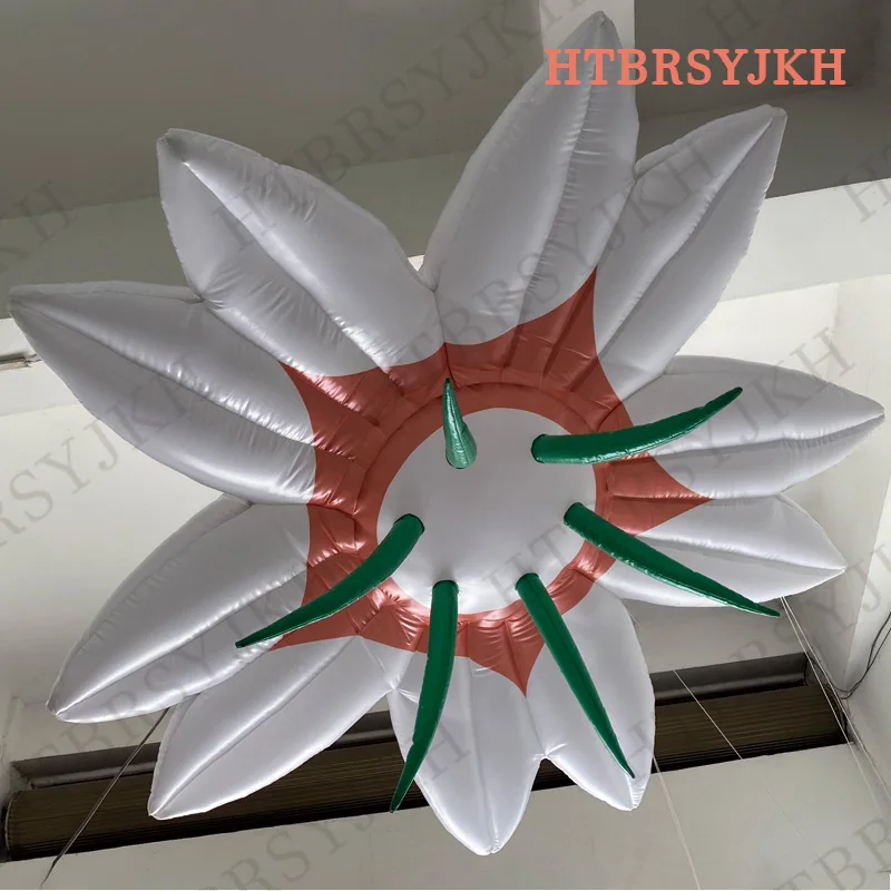 Inflatable flower chain inflatable air model, 5 different styles of flowers, for wedding decoration shopping mall opening layout