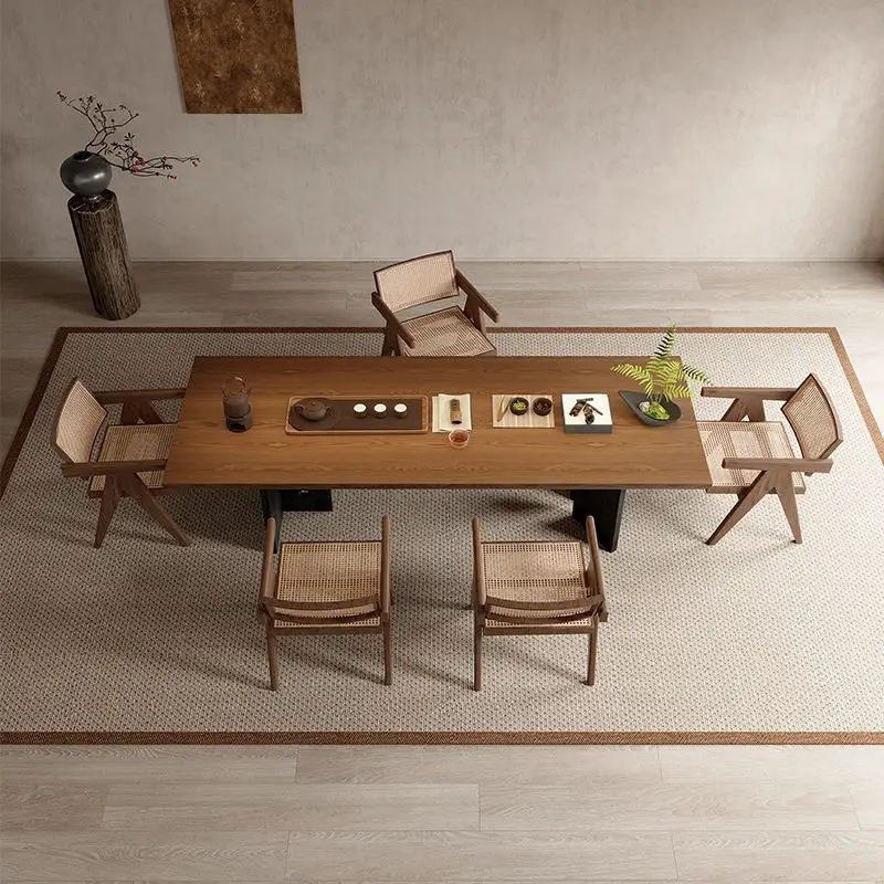 Nordic Modern Dining Table Wooden Restaurant Extending Side Dining Table Luxury Conference Mesas De Jantar Furniture For Home