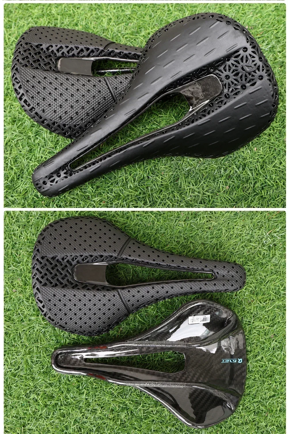 RYET Vollcarbon 3D-gedruckter Fahrradsattel 240mm *143mm 7*9mm EVA-Sattel für MTB Gravel Rennrad Fahrradteile – Detail 19
