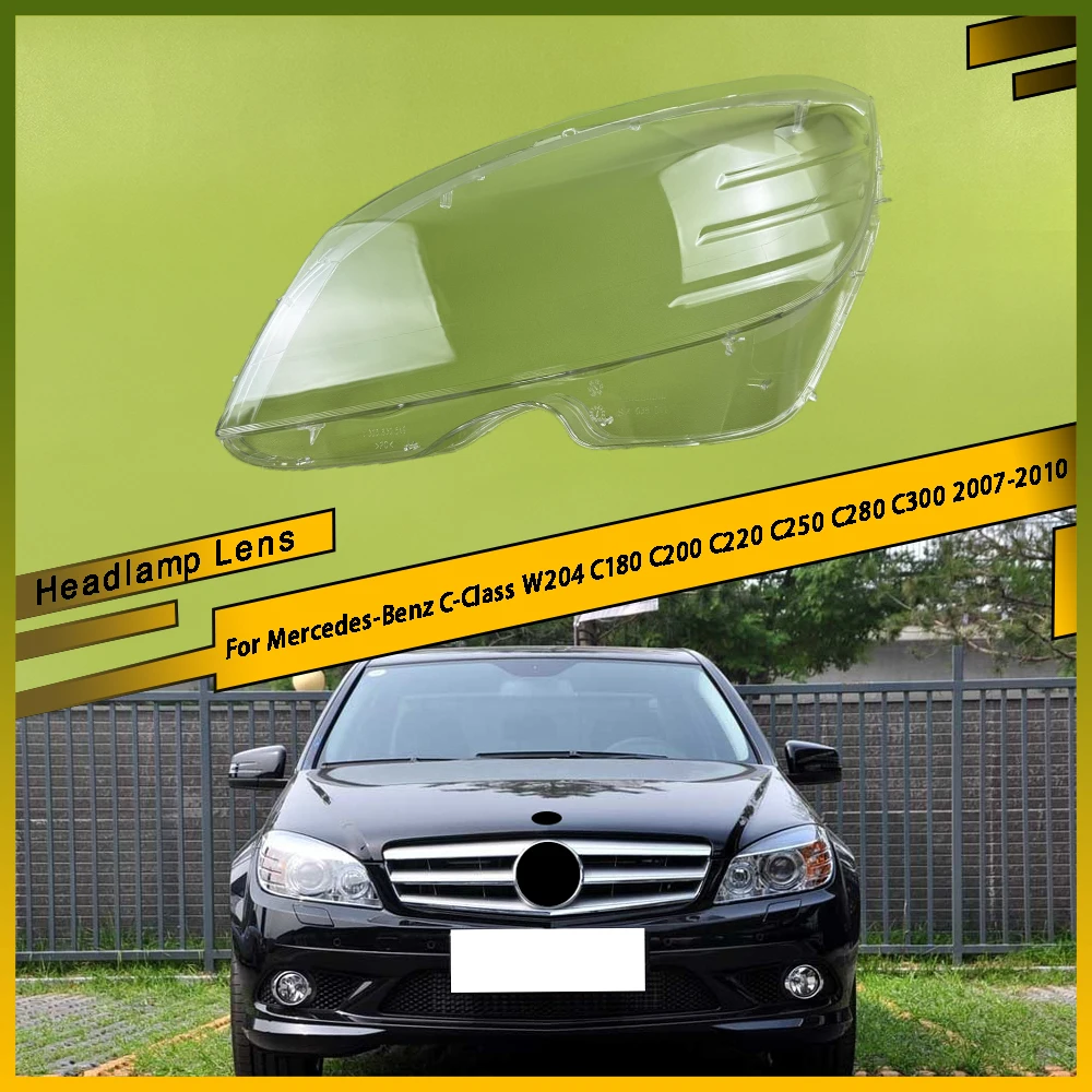 

Left Right Car Headlight Clear Lens Lampshade Shell Cover For Mercedes-Benz C-Class W204 C180 C200 C220 C250 C280 C300 2007-2010
