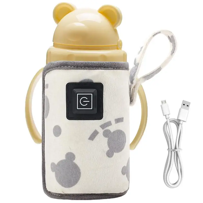 USB Baby Milk Bottle Thermal Bag surrounded by uniform heatin Nursing Bottle Heater Portable Baby Milk Heat Keeper for Traveling