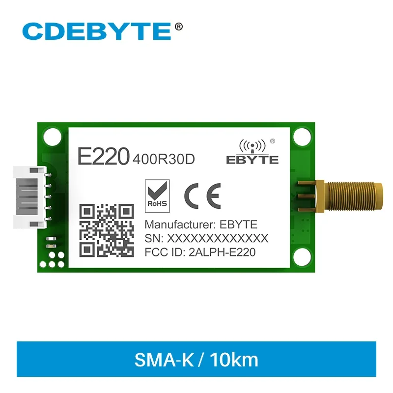 LLCC68 LoRa Wireless Module RS485 433Mhz 470Mhz 30dBm 10km Wireless Transceiver Receiver Long Range E220-400R30D RF Module