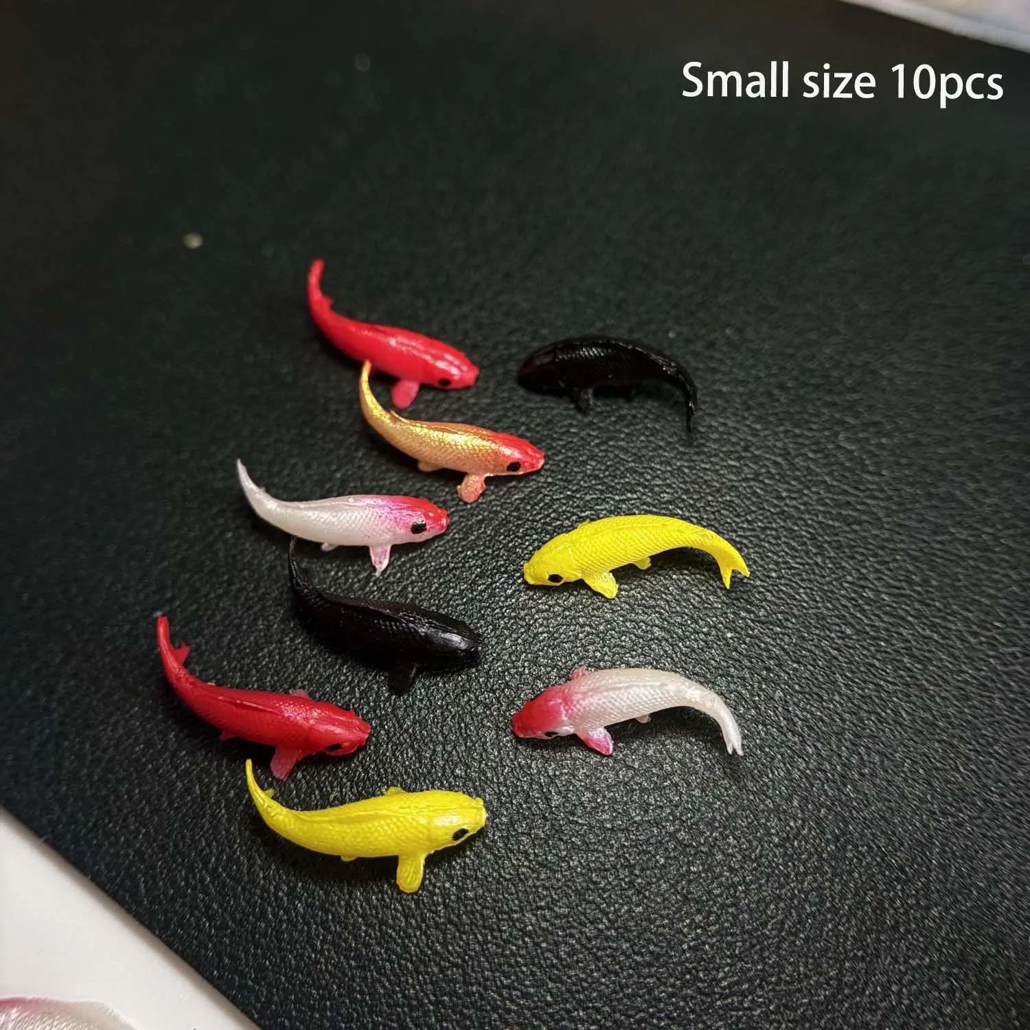 Goldfish Model Epoxy Filling Material Crystal Marine Resin 3D Mini Fish Modeling Filler Home Decoration Random 10pcs