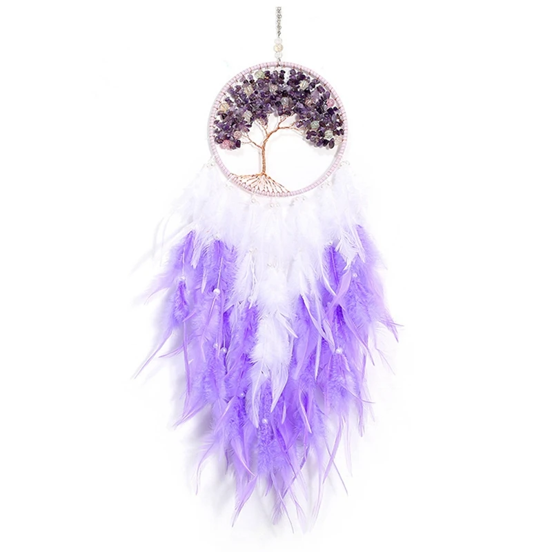 Dream Catcher Wind Chimes Art Chimes Home Craft Dreamcatcher Ornament Hanging Bedroom Decoration Gift Handmade Feather