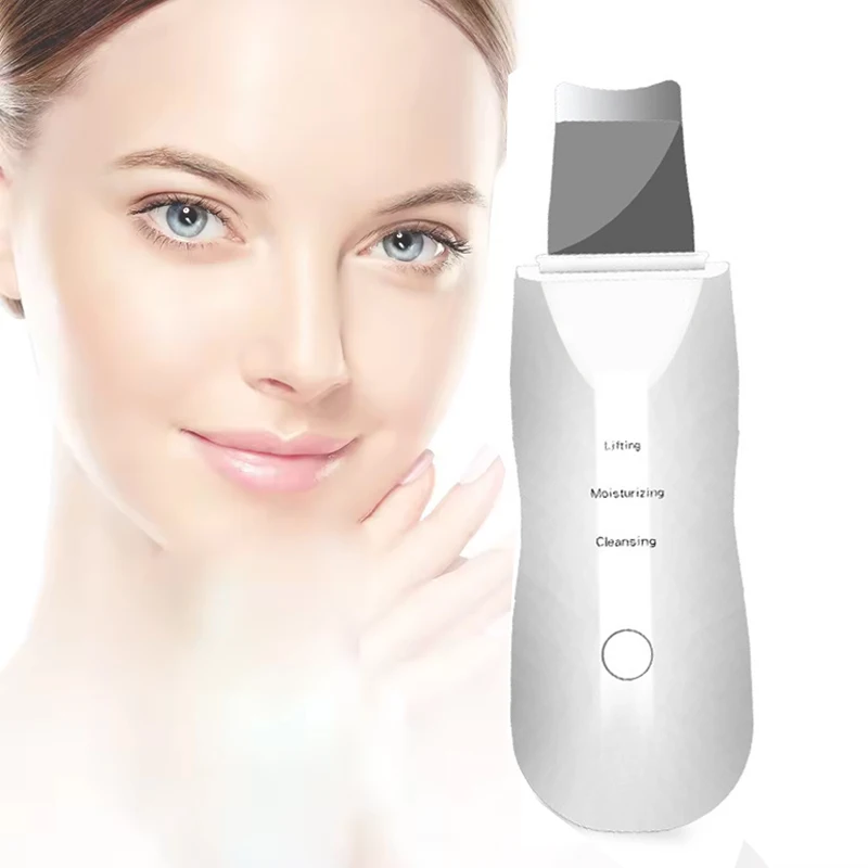 

Newest Ultrasonic Skin Scrubber Peeling Blackhead Remover Deep Face Cleaning Ultrasonic Ion Ance Pore Shovel Cleanser