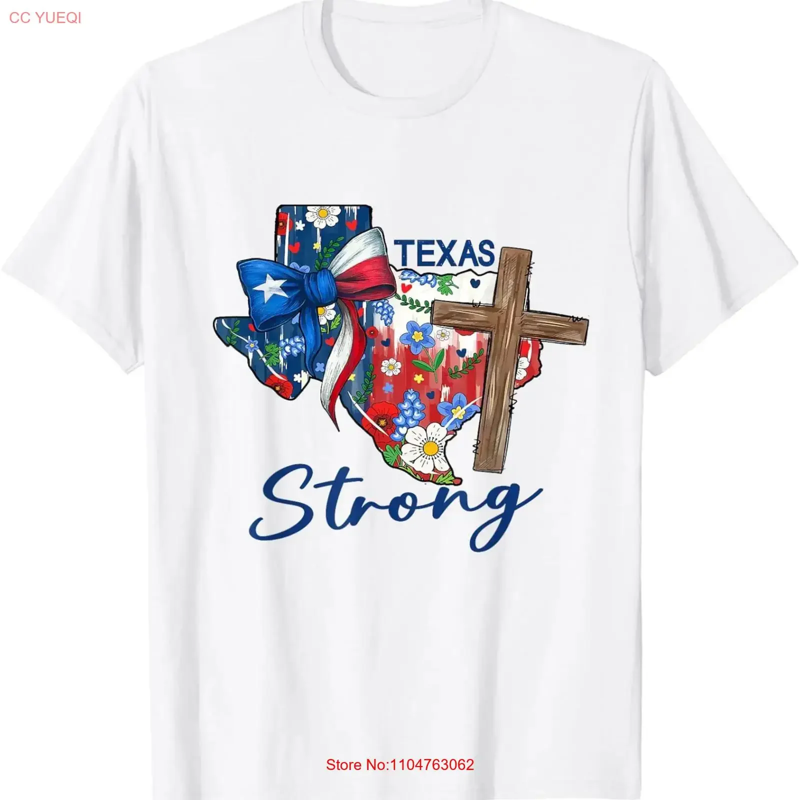 Pray for Texas Strong Hill Country Floral T Shirt vintage Washed Breathable graphic fashion Slightly designer clothes Stylish