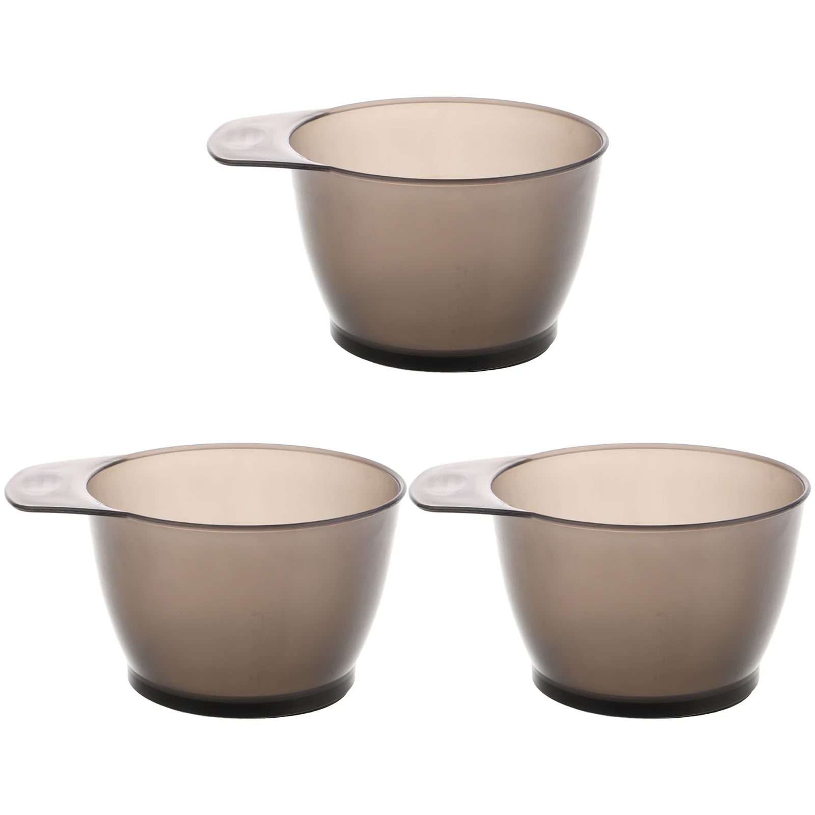 

3 Pcs Hair Coloring Bowl Transparent Mixing Bowls Plastic Salon Use For Stylist Home Hair Color Kits Measuring Cups
