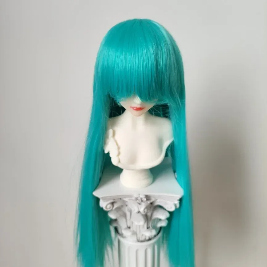 (حسب الطلب) شعر مستعار للدمية لدمية 60/45/30 سنتيمتر Bjd SD 1/3 1/4 1/6 1/8 شعر طويل مستقيم مع ملحقات دمية غير مقطوعة ، بدون دمية #2