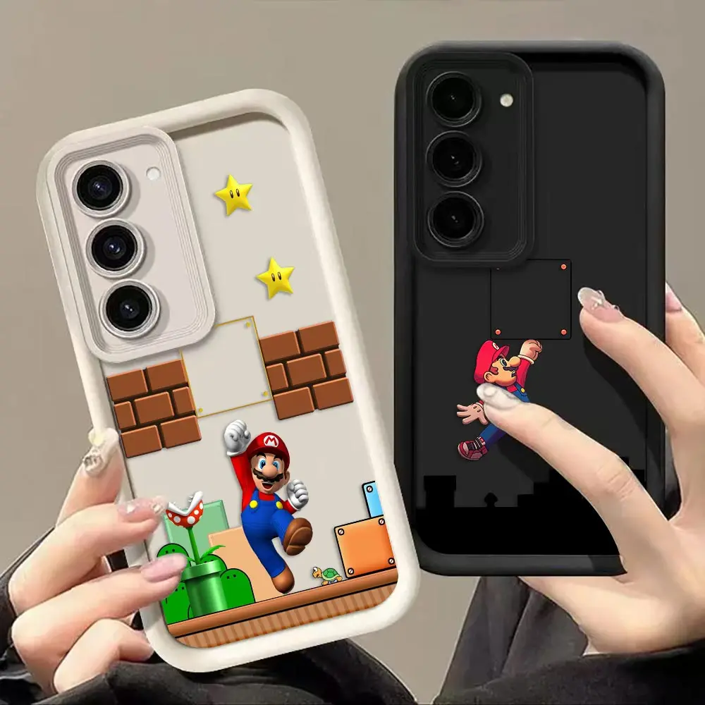 Funda de silicona para teléfono Googel PIXEL 7 7A 8 8A 9 9A 10 PRO XL 5G, Funda DIY, Funda Protectora con diseño de dibujos animados s-Super m-Mario Bros