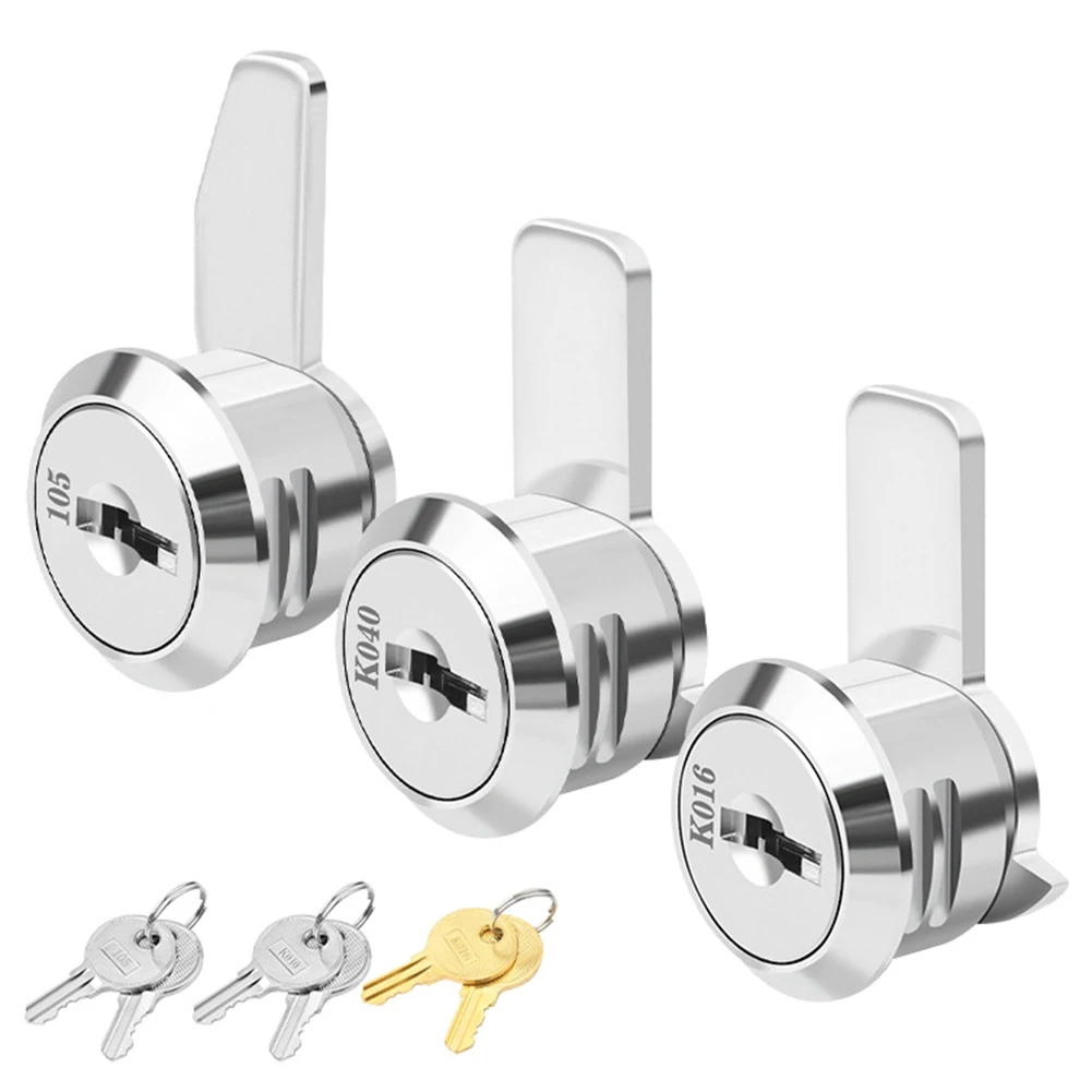 1pc Drawer Lock Zinc Alloy Cabinet Lock For Filing Cabinet Lockers Mailbox Document Storage Drawer Wit 2Keys Rust Resistant Lock