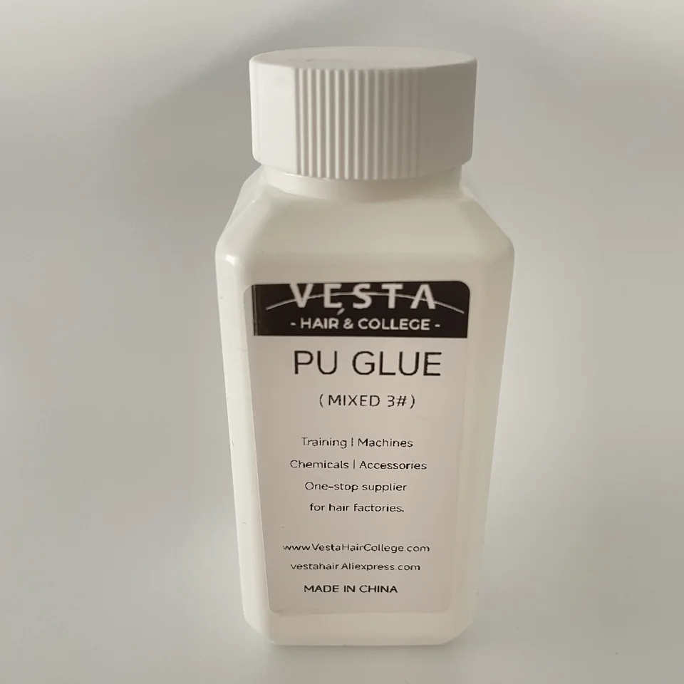 Pegamento PU en mini botella mezclado listo para extensiones de cabello con cinta, toupee, postizo 5