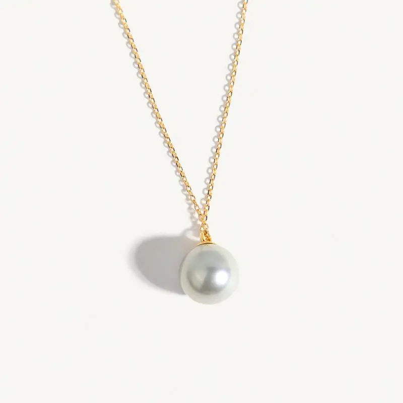 

Chris April Custom Solid Gold 18k 14k 9k Seawater Akoya Pearl Pendant Choker Necklaces