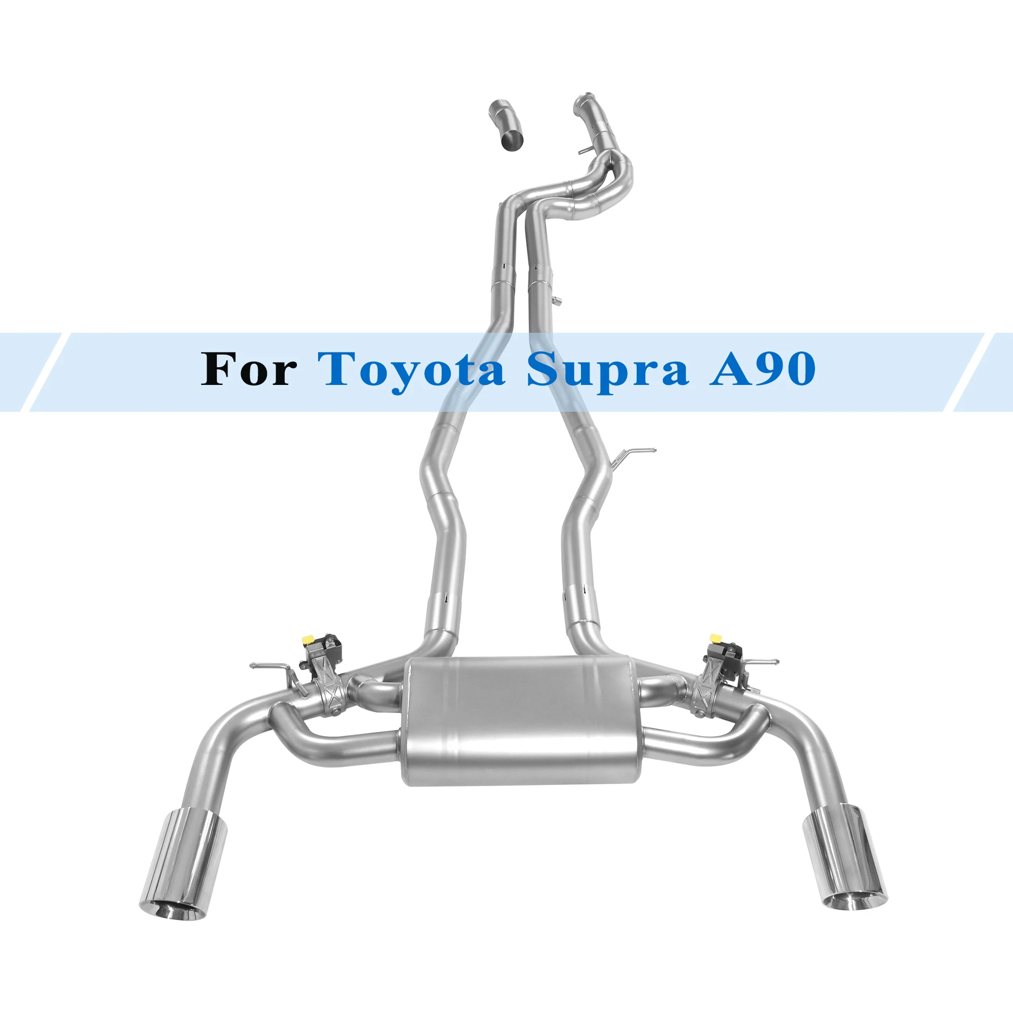 Cat-Back Exhaust System for 2021 Toyota Supra A90 2.0T 3.0T Custom Exhaust Valved Muffler Remote Control Vacuum Electric Valve