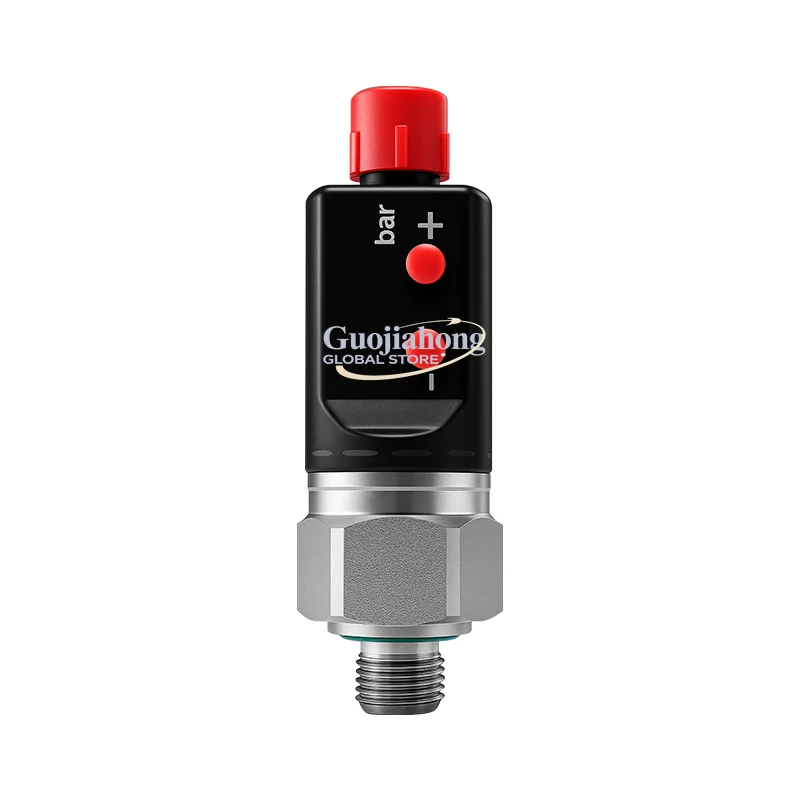 Digital Air Pressure Switch with LED Display Output PNP/NPN IP67 Rated 1000bar Max Pressure Stainless Steel Construction