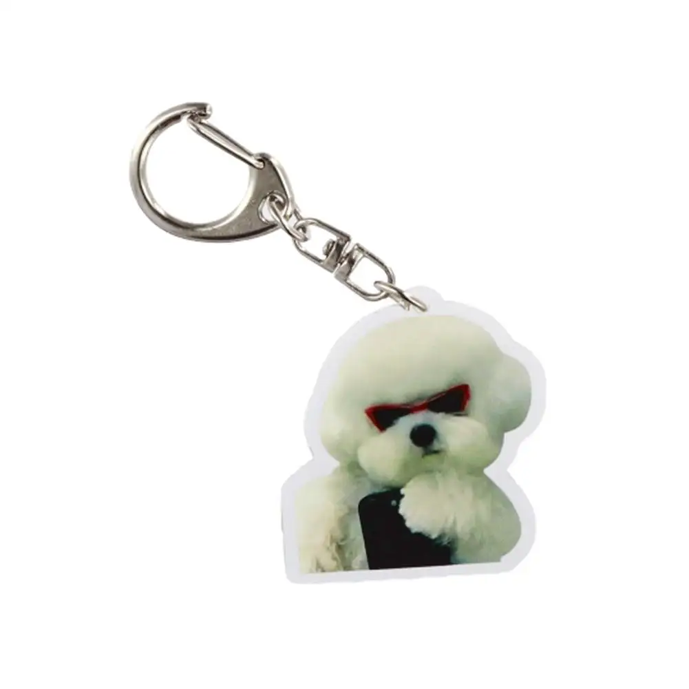 Adorable Cartoon Keychains For Bags Creative Cute Dog KeyRing Cute Cartoon Popular For Bag Pendant Aaccessories Gift