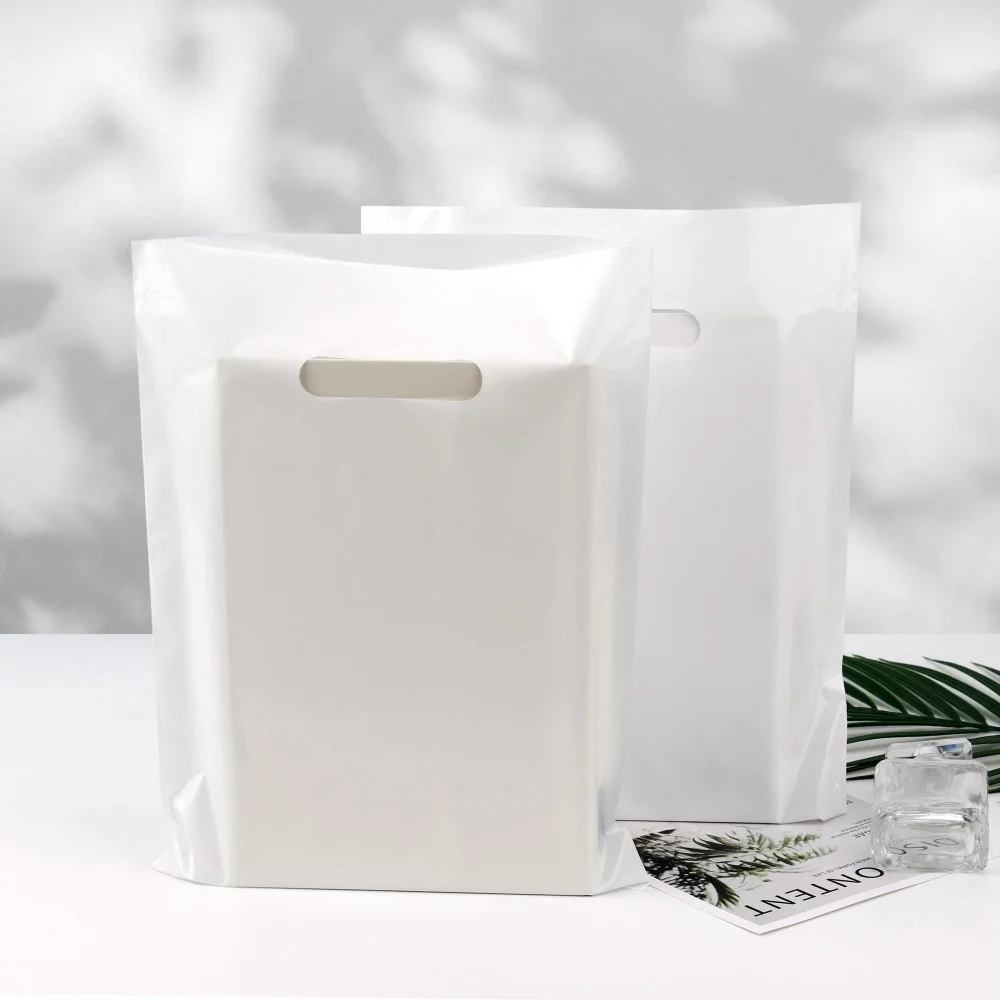 50 Stück kleine Plastiktüten, Party-Geschenktüten mit Griff für kleine Unternehmen, Geburtstag, Hochzeit, Partyzubehör – Detail 10