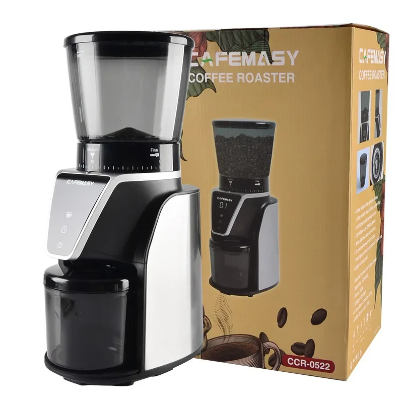 Electric Coffee Roasters Household Coffee Grinder Quantitative Pour Over Espresso Coffee Italian Fully Automatic Grinding