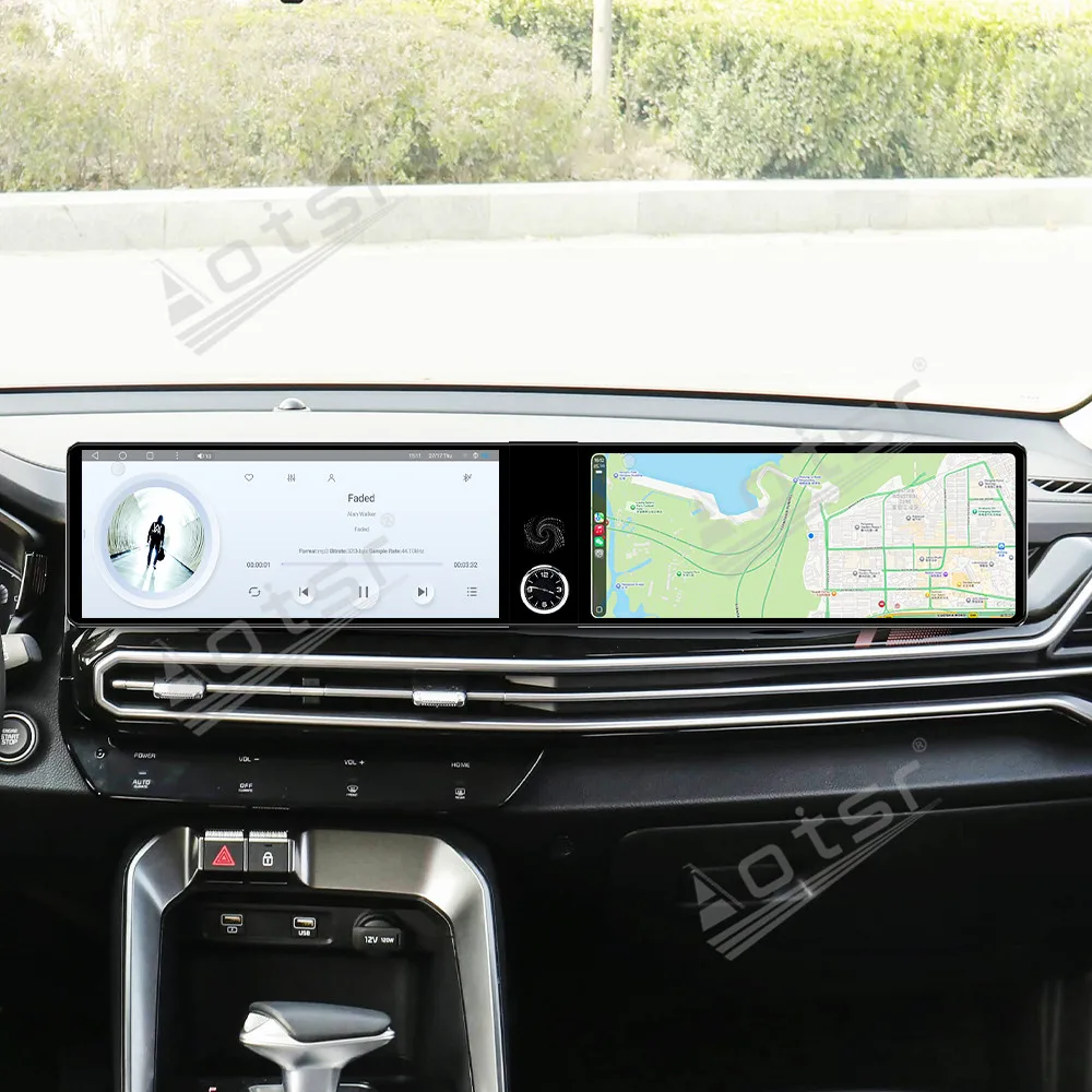 Dual Screen Qualcomm Carplay Android Car Multimedia Automotive For Kia Sportage 2021 2022 2023 2024 2026 GPS Car Radio Head Unit
