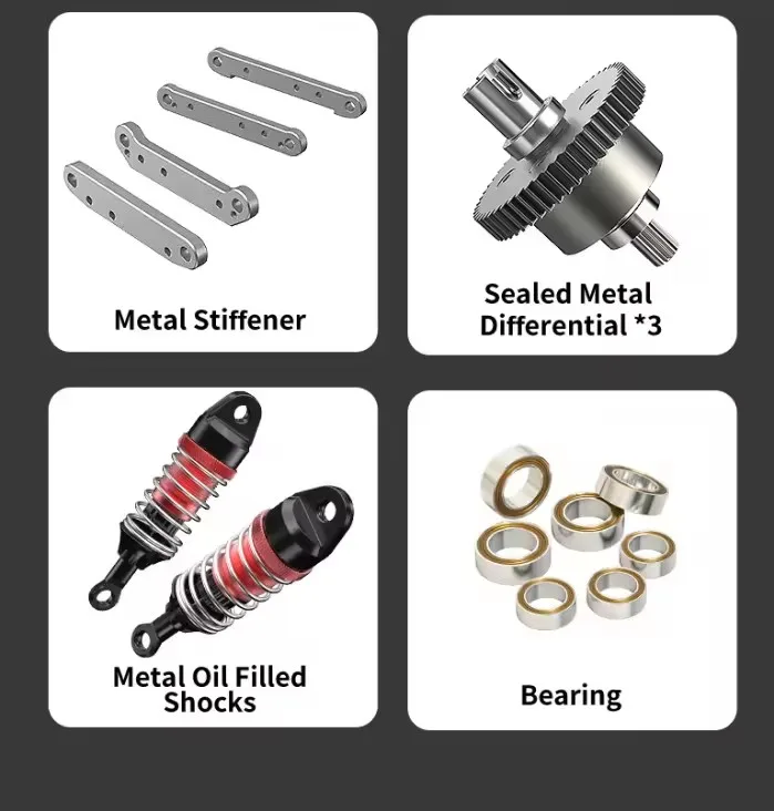 1:7 NIEUWE RC Auto 4WD 90 KM/H Hoge Snelheid Drift Off-Road Klimmen Racewagen Afstandsbediening Auto hal inductie Borstelloze Rally Auto's