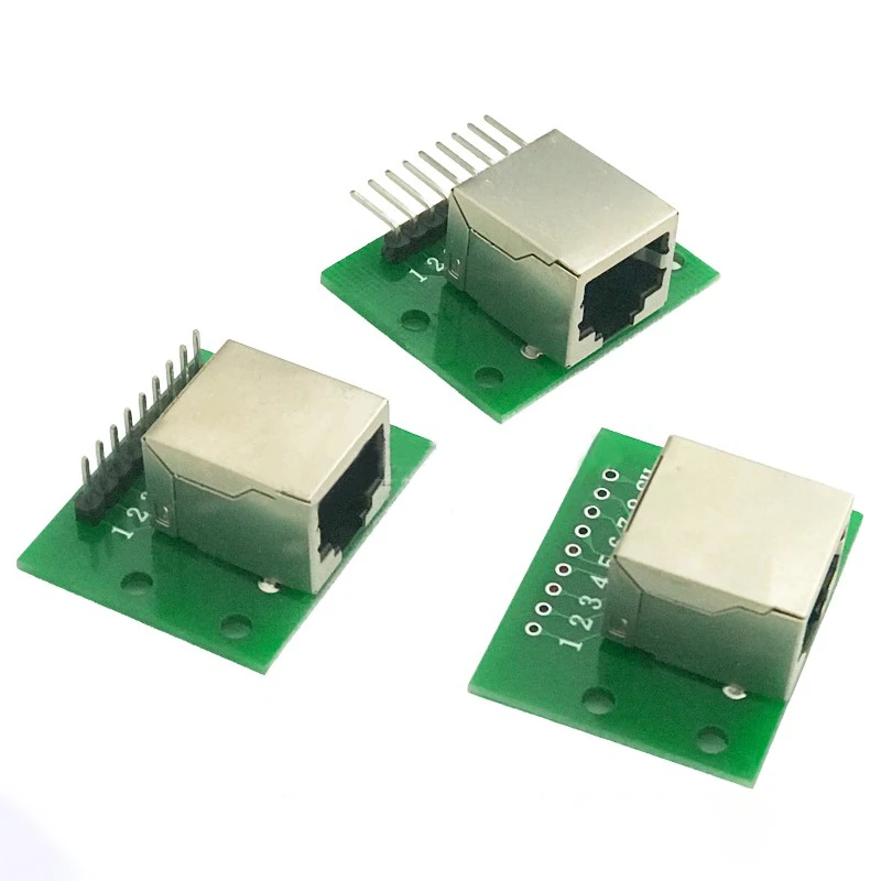 RJ45 Adapter Board To XH2.54 Modular Ethernet Connector Network Interface+patch Panel+pin Connector 8P Vertical And Horizontal