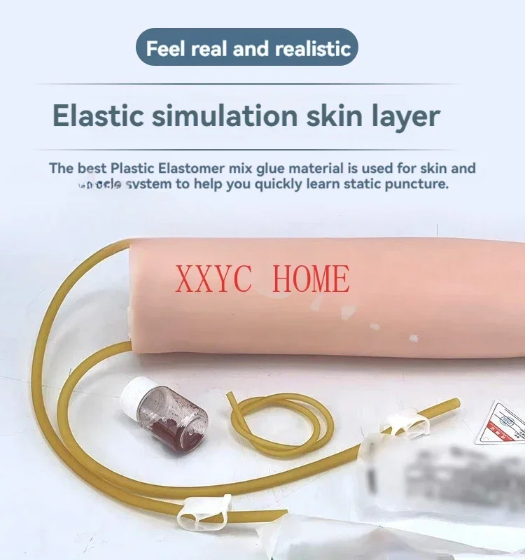 Venous Puncture Infusion and Intramuscular Injection Training Arm Model Nurse Blood Drawing Practice Injection Arm Model