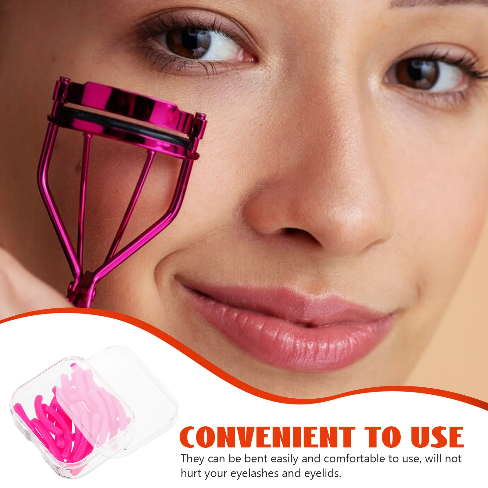 

1 set Eyelash Curler Refill Pads Silicone Replacement Strips For Lash Curling Tool Easy To Replace Beauty Salon Supplies