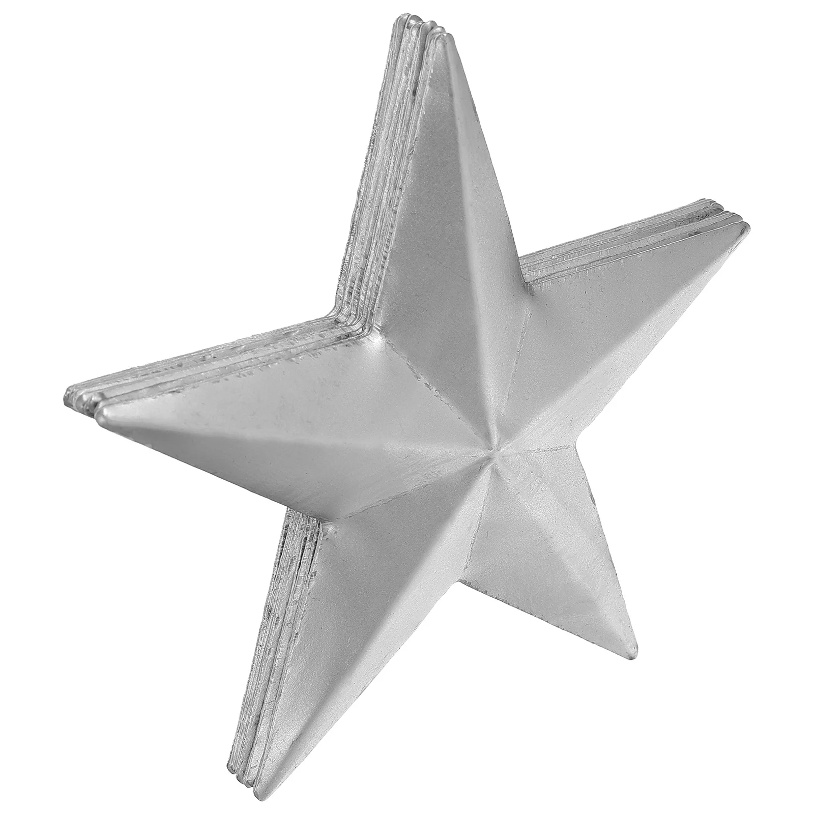 

10Pcs Five-Pointed Star Iron Art Stamping Parts Premium DIY Relief Mold Five-Pointed Star Decoration Iron Art Decor Mold