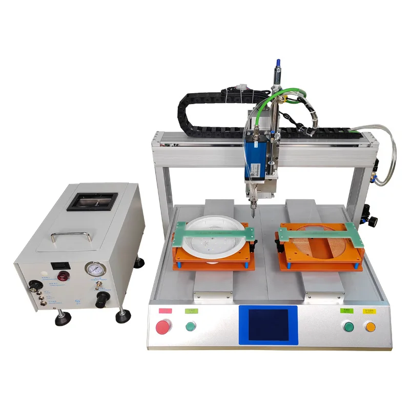 Automatic Screwdriver Machine Dual Head Dual Station Pneumatic Desktop Fast Efficient Tool for Assembly Line Production