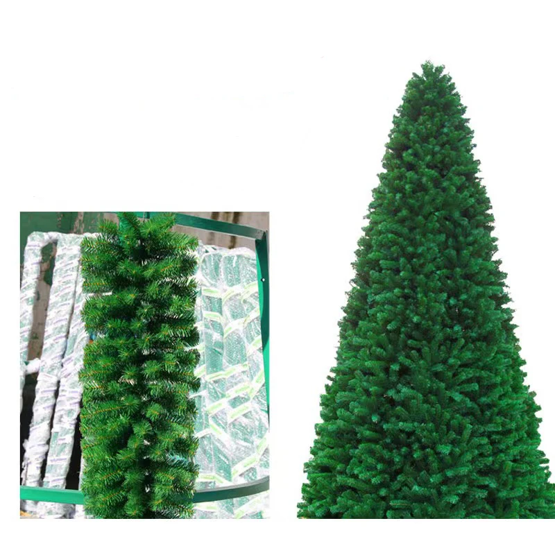 

Large Frame 3-30m Artificial Christmas Tree with Standing Base Outdoor Xmas Decoration for Shopping Malls Hotels Office Centers