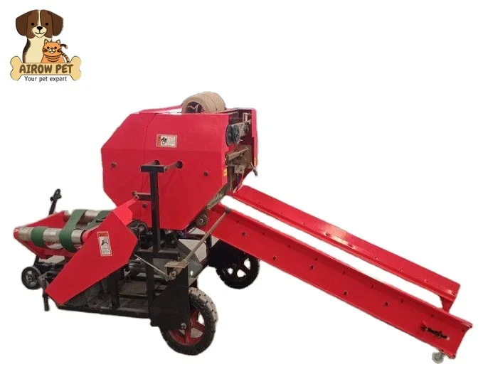 AIROW Weiwei Livestock Farms Automatic Feeding Straw Baler with Engine Motor Gearbox Core Components