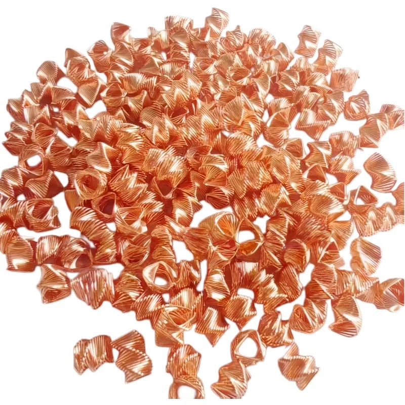 Sanitary copper triangular spiral prism distillation filling,fenske spiral spring shaped 500g,draft seer accessory