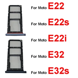 Sim Card Tray Holder For Motorola MOTO E22 E22S E32 E32S SIM Cadr Slot Card Reader Adapters Socket Replacement
