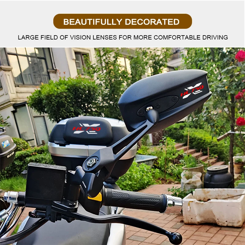 Motorcycle Rearview Mirror Reverse Mirrors Reflective Side Mirror For Honda NC750X NC700S NC700X NC750S NC750X/S Custom LOGO