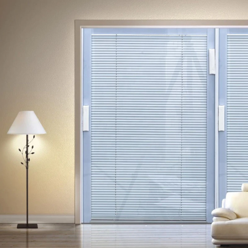 Minetal good quality home curtains and blinds with the double glazing glass double track blinds between glass