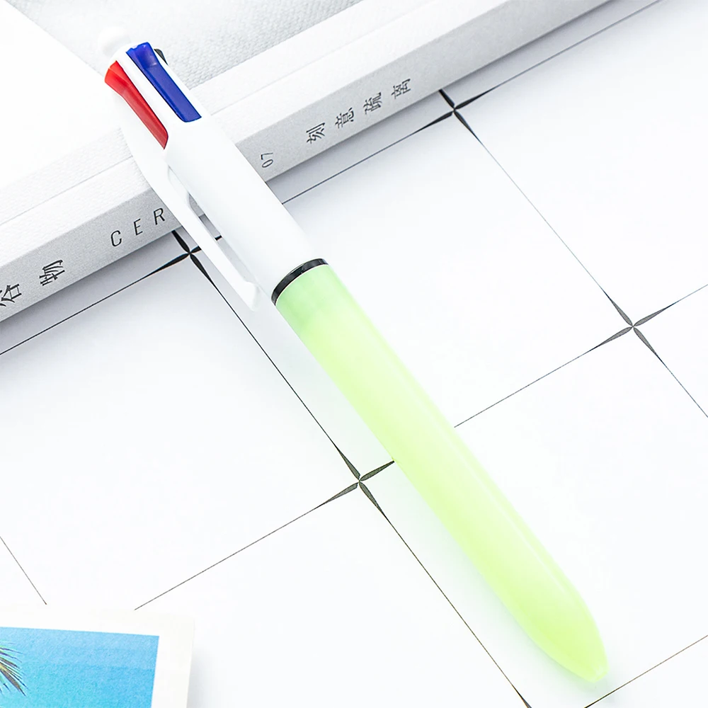 4-in-1 Multicolor Ballpoint Pen, Colorful Retractable Ballpoint Pens For Writing Stationery for Business Office, Student ect