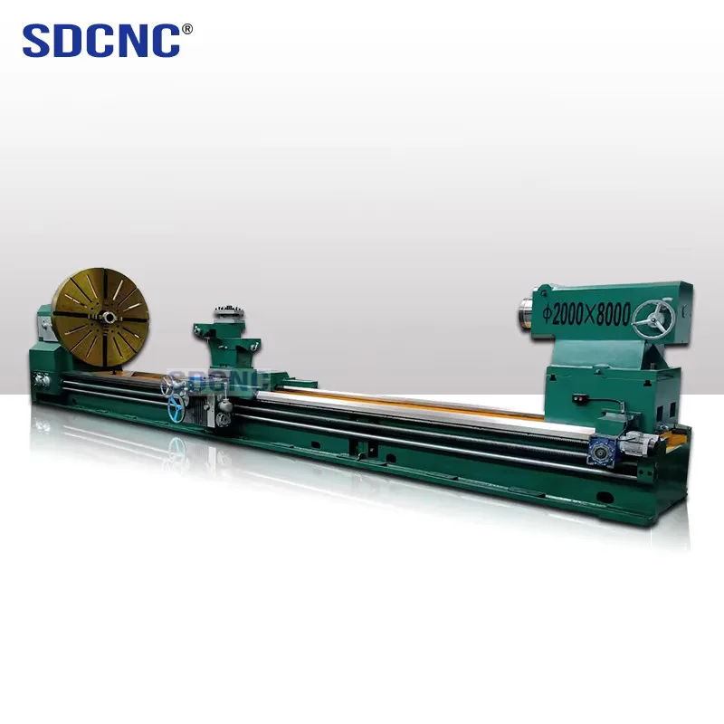 SDCNC High Precision Horizontal Manual Metal Load-Bearing Capacity 16T Heavy Duty Lathe CW61200