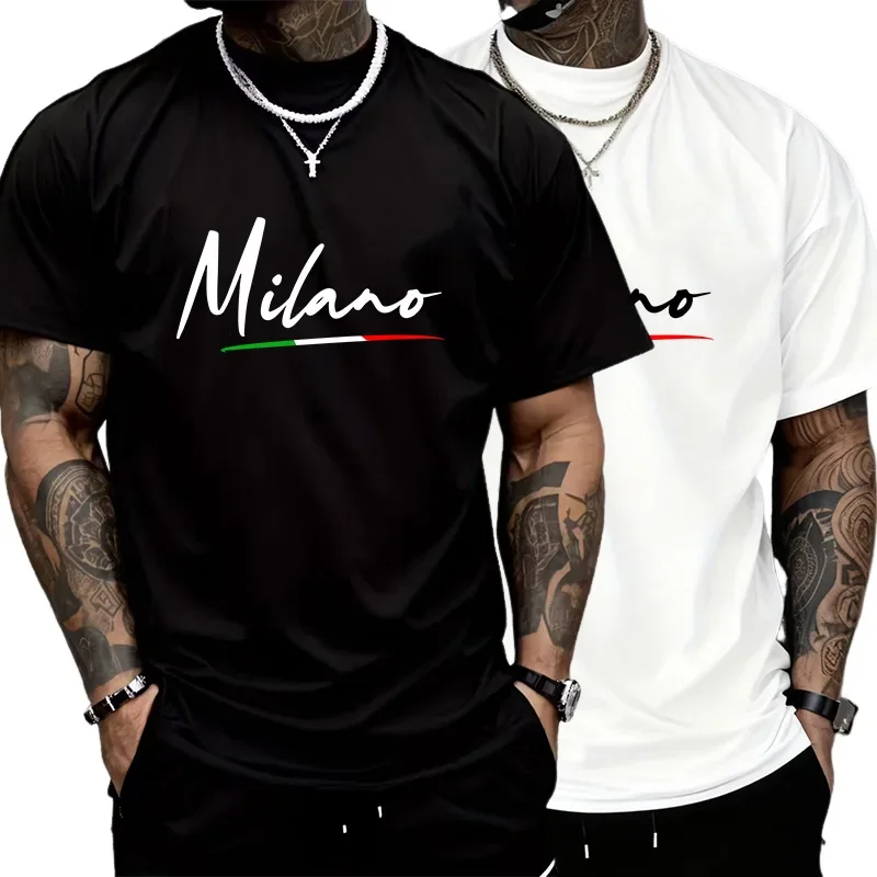 

Черно-белая мужская футболка с принтом, хлопковые повседневные футболки с короткими рукавами, спортивная одежда для бега на открытом воздухе, трендовая уличная мягкая футболка