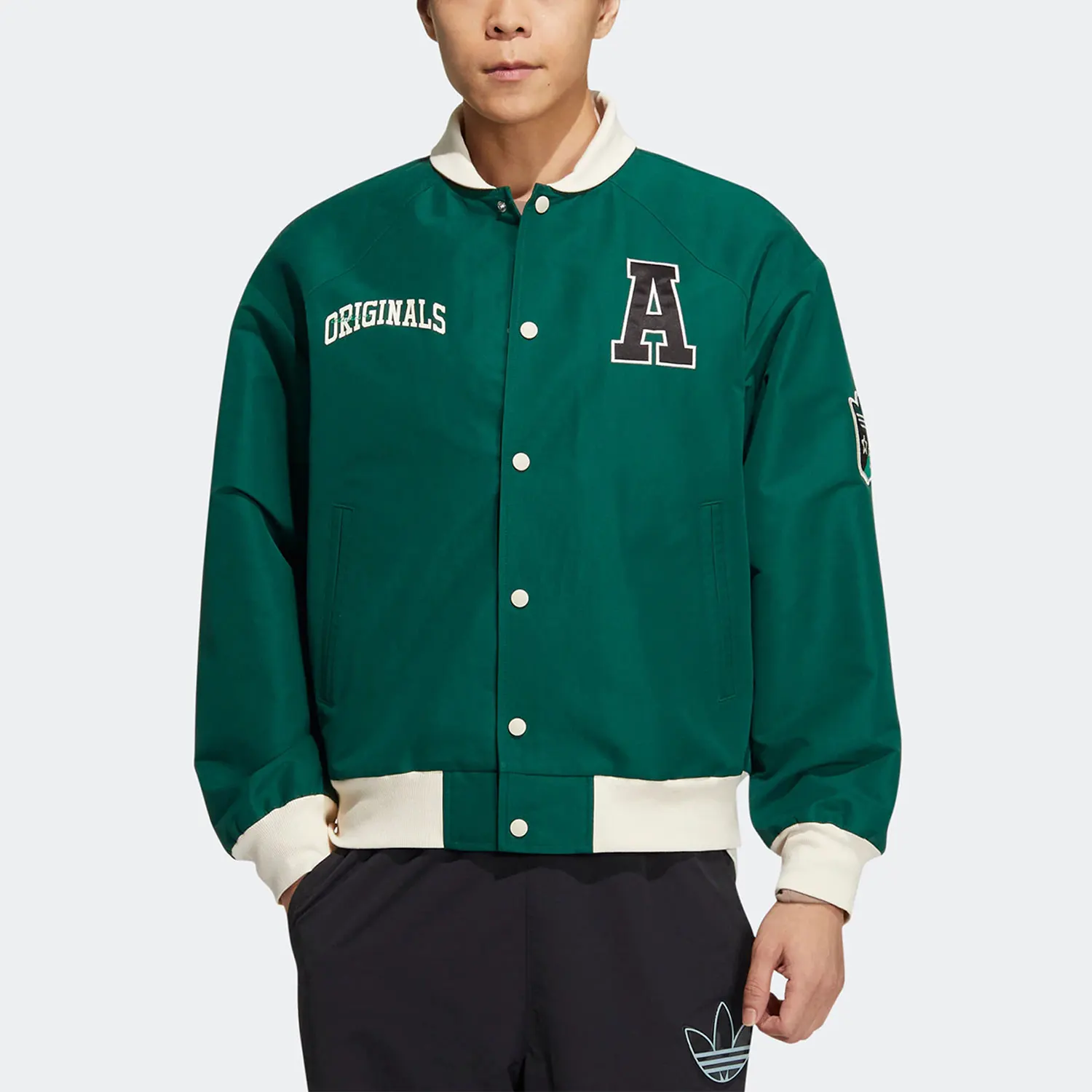 

Adidas genuine clover new men's baseball jacket HY7224