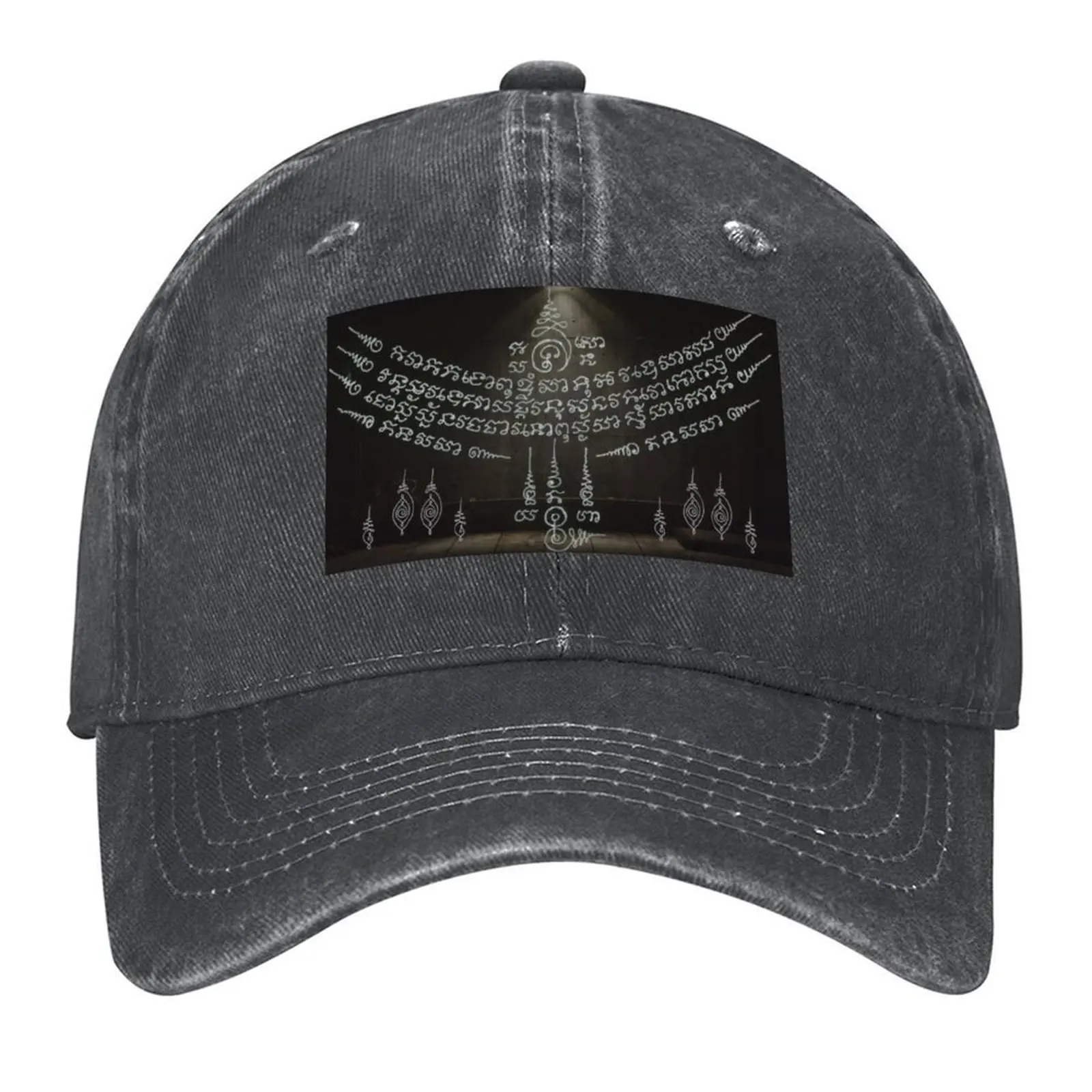 

4 line Sak Yant Ha Taew Design Baseball Cap fashionable Military Tactical Cap golf hat genuine Beach Bag Boy Child Women's