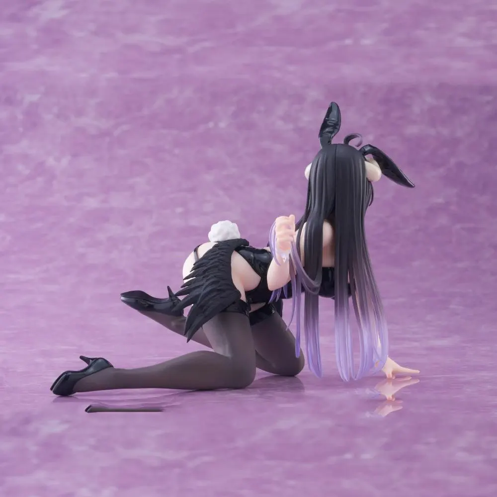 Figura de OVERLORD de Anime de 13CM, albedo, chica conejito arrodillada, modelo de Anime, juguetes, colección de regalos, adornos de decoración de PVC