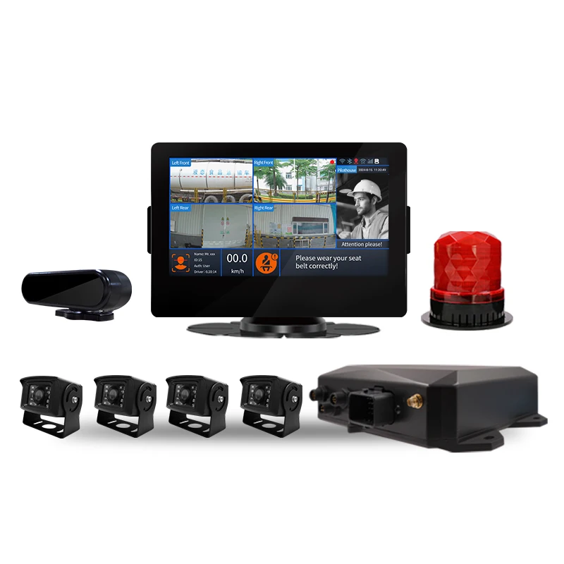 

Loader Forklift Truck AI C amera Safety Pedestrian Detection System with Reverse C amera BSD Blind Spot Detection Warning System