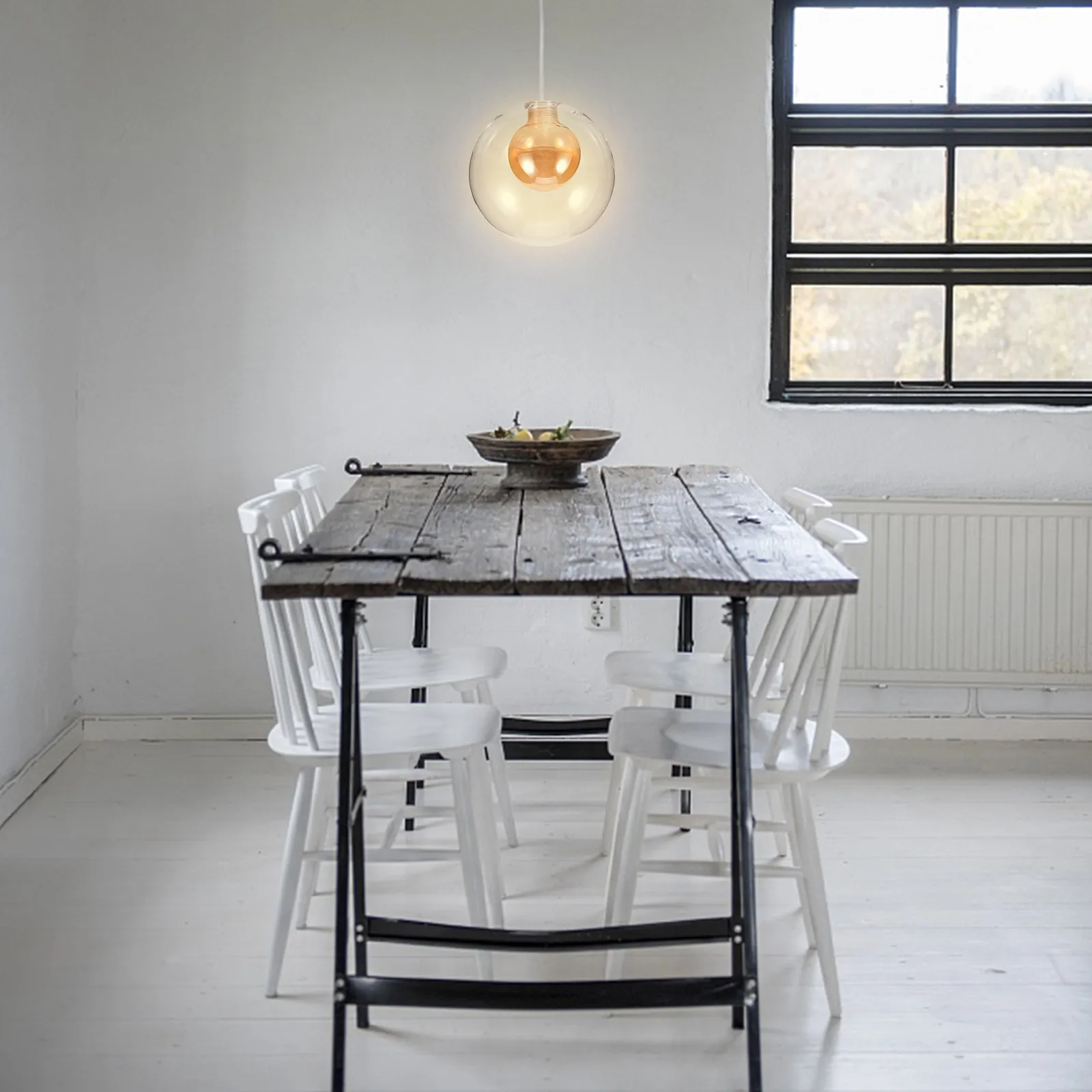 120Mm Glass Lamp Shade G9 Socket Frosted Finish Simple Hanging Light Shade Cover Modern Ceiling Pendant Lamp Replacement