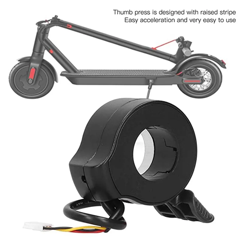 AC22 الإبهام دواسة الوقود تحكم دراجة سرعة المقود التبديل دراجة نارية لوازم للسيارات الكهربائية E-الدراجة #5
