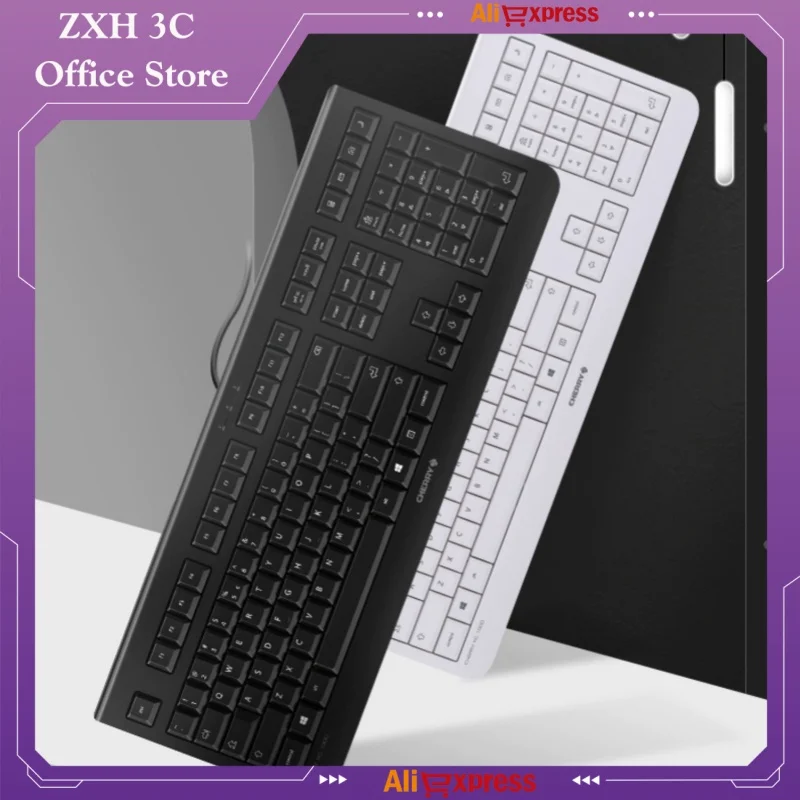 Kc1000 Thin Film Wired Keyboard Mouse Set Business Office Use Comfortable Typing Low Noise Laptop Desktop Computer Peripheral