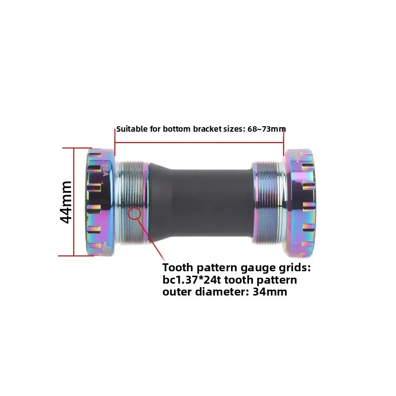 BB68 73 Bicycle Bottom Bracket Bearing Steel Ceramic Sealed Lower Bracket For Mountain Road Bike Cycling Parts